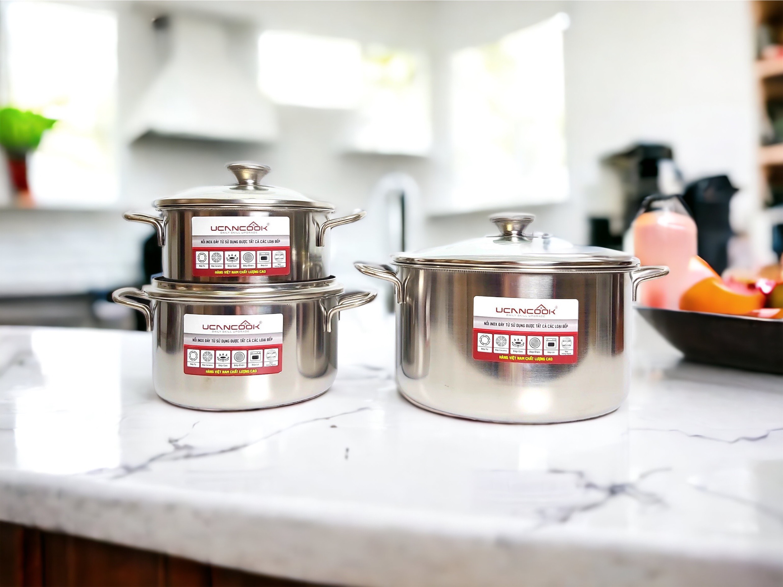 Nồi 1 đáy inox cao cấp UCANCOOK